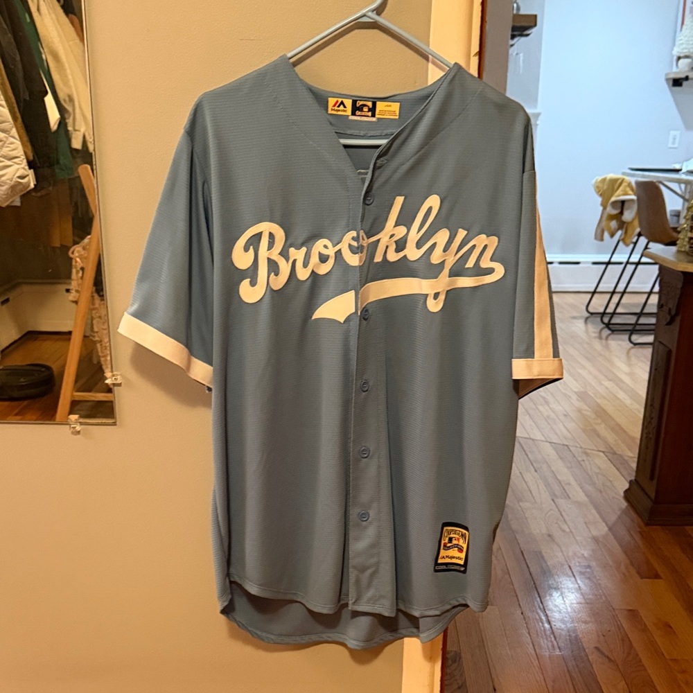 Brooklyn Dodgers Blue Baseball Jersey - Clayton Kershaw
